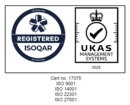 ISOQAR registration mark UKAS management systems